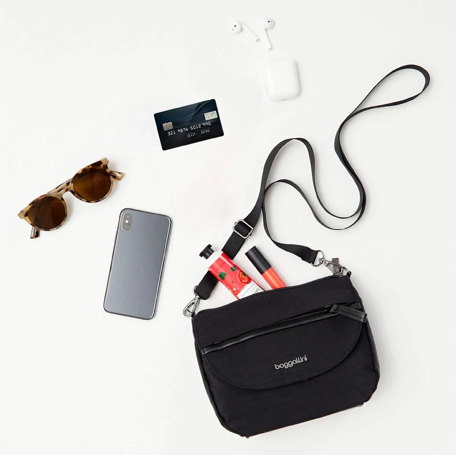 کیف رودوشی زنانه باگالینی مدل Pocket Crossbody 2.0 با جیب RFID