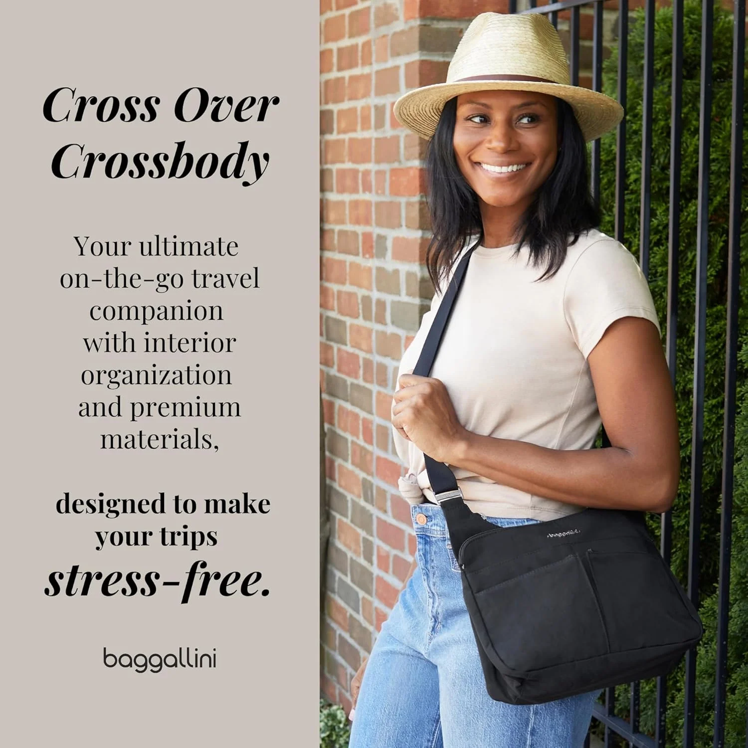 کیف رودوشی Baggallini مدل Cross Over