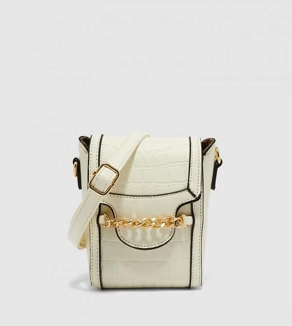 کیف دوشی کوچک زنانه آیلا با بافت طرح دار