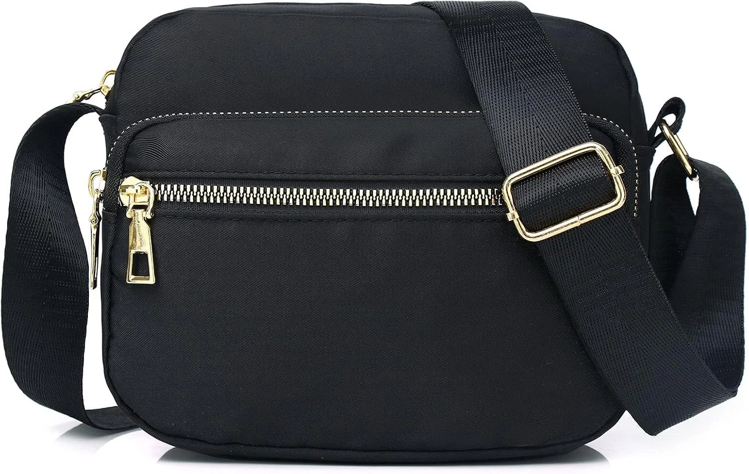 کیف دوشی زنانه نایلونی NALACAL، ضد آب، چند جیب، کیف دستی کوچک و سبک وزن با بند قابل تنظیم