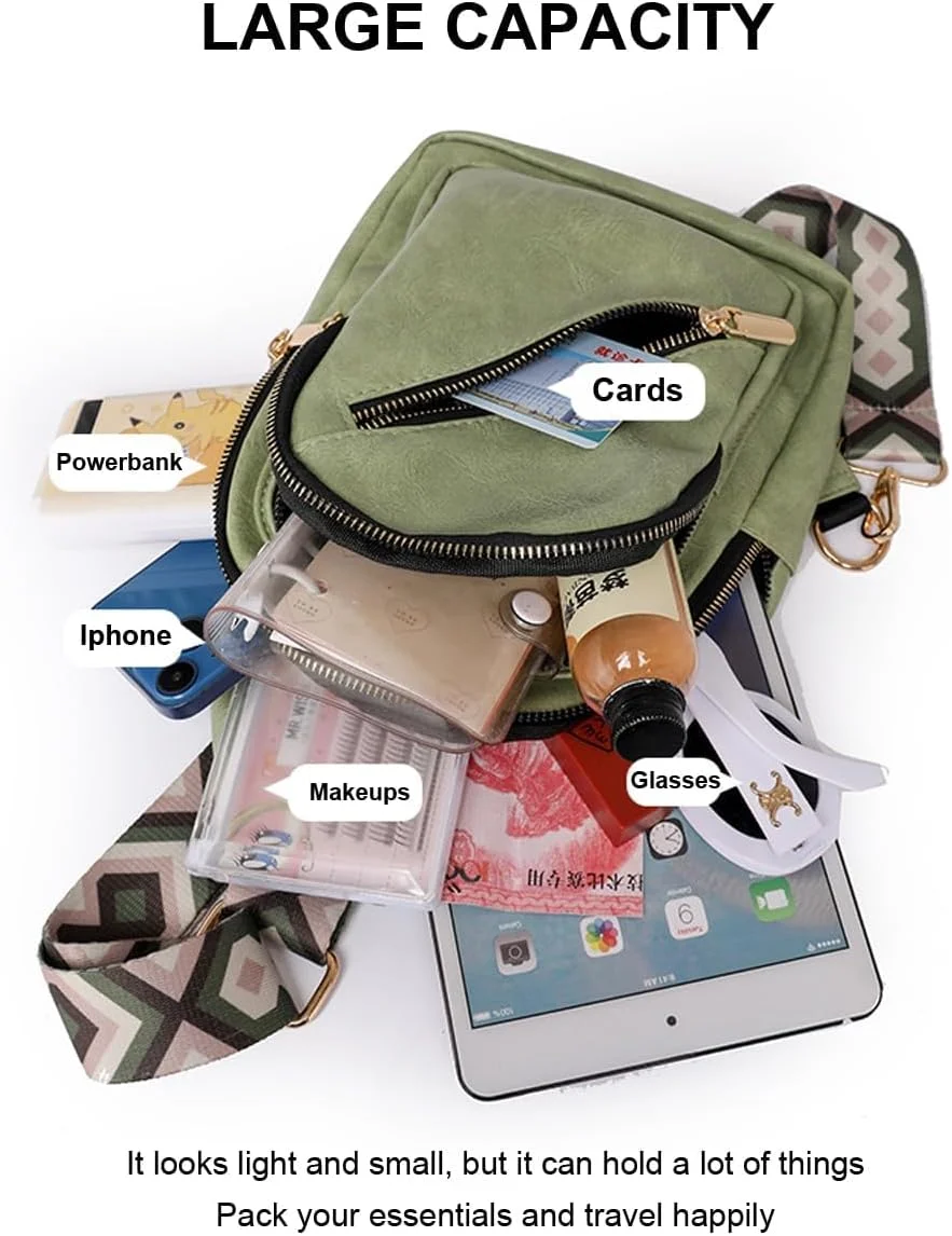 کیف دوشی زنانه نالاکال، کیف چرمی شیک، کیف دوشی چند منظوره، کیف های کراس بادی مد روز برای استفاده روزمره