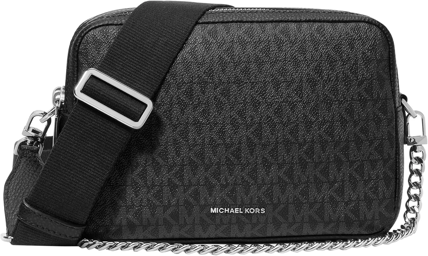 کیف دوشی زنانه مایکل کورس مدل برایانت مدیوم با زنجیر و دو زیپ