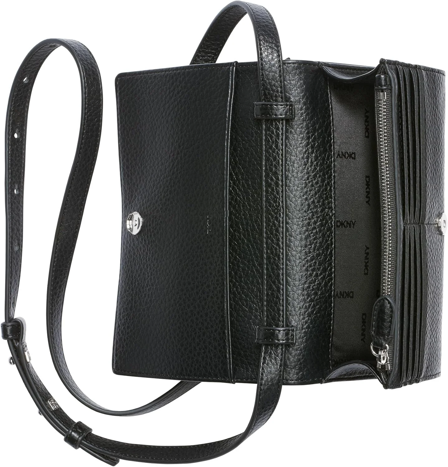 کیف پول زنانه دی کی ان وای مدل Etta Wallet on a String، یک کیف پول دو لت