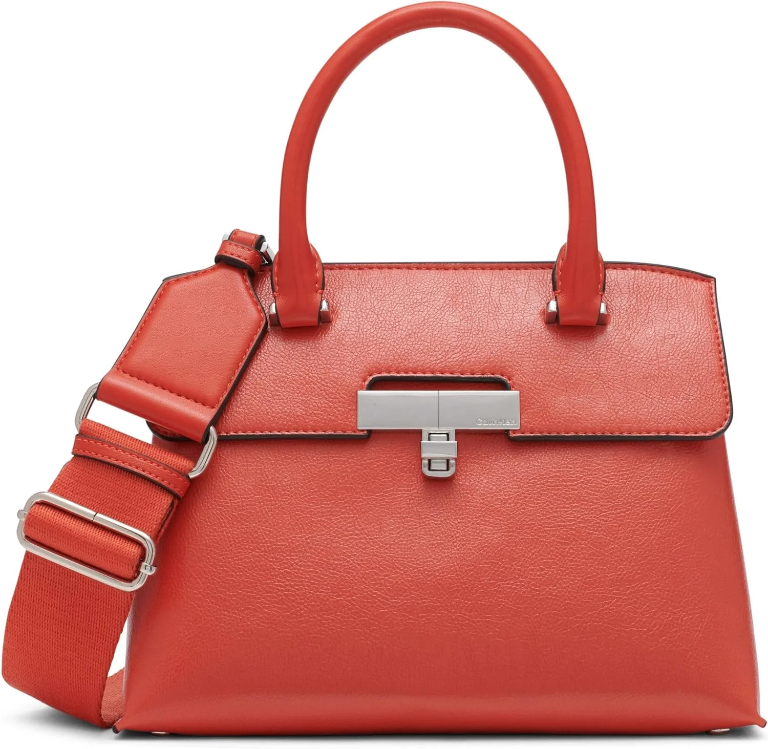 کیف دستی کوچک و بند دوشی کالوین کلاین مدل بکی، نارنجی تند