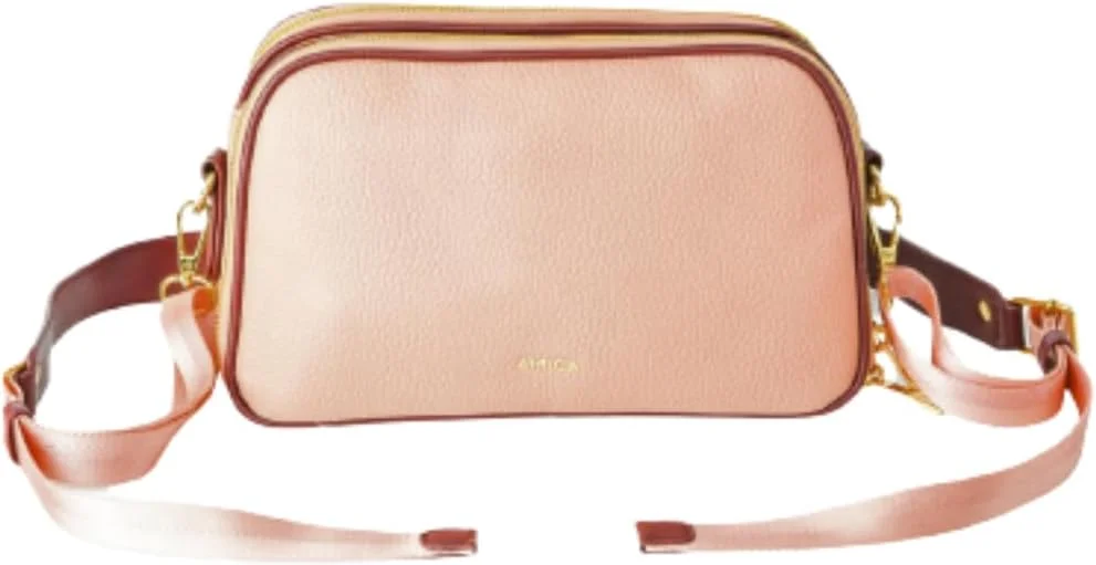 کیف دستی زنانه مدل دوربین آمیکا Diletta، صورتی، با بند قابل تنظیم