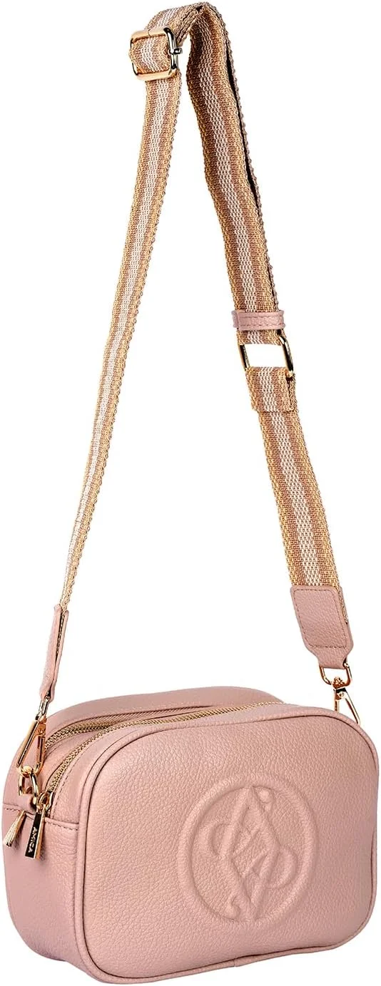 کیف رودوشی زنانه چرمی آمیکا Rue با بند بافته شده