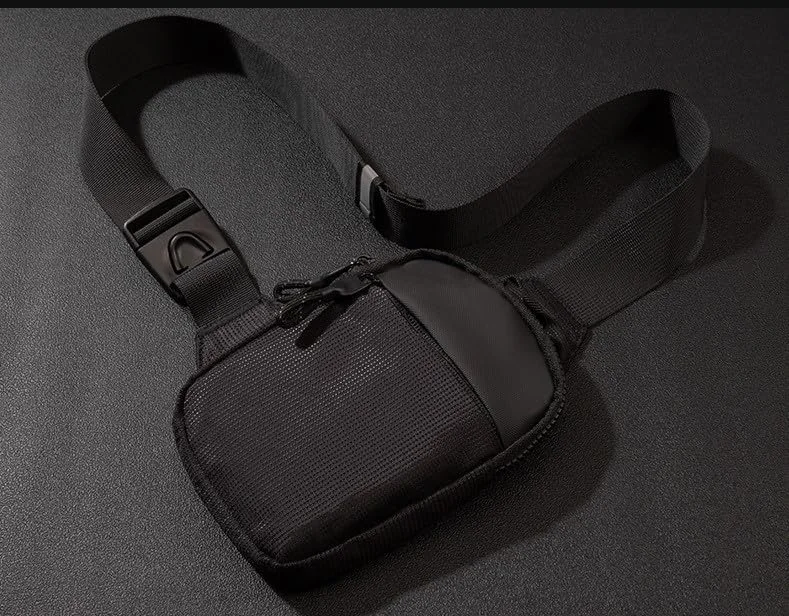 کیف دوشی کوچک آلمکاکوز برای آقایان و بانوان، کیف کراس بادی ضد آب و شیک با بند قابل تنظیم، کیف سبک وزن تلفن همراه برای سفر، دویدن، دوچرخه سواری، استفاده روزمره (مشکی)