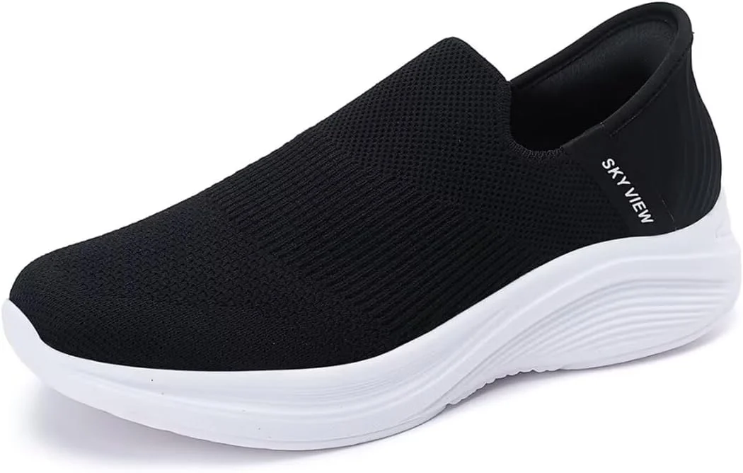 کفش ورزشی مردانه و زنانه SKYVIEW مدل SLIP-ON، کفش ورزشی صمیمی توری، کفش کوهنوردی و دویدن، کفش های غیر رسمی مردانه و زنانه