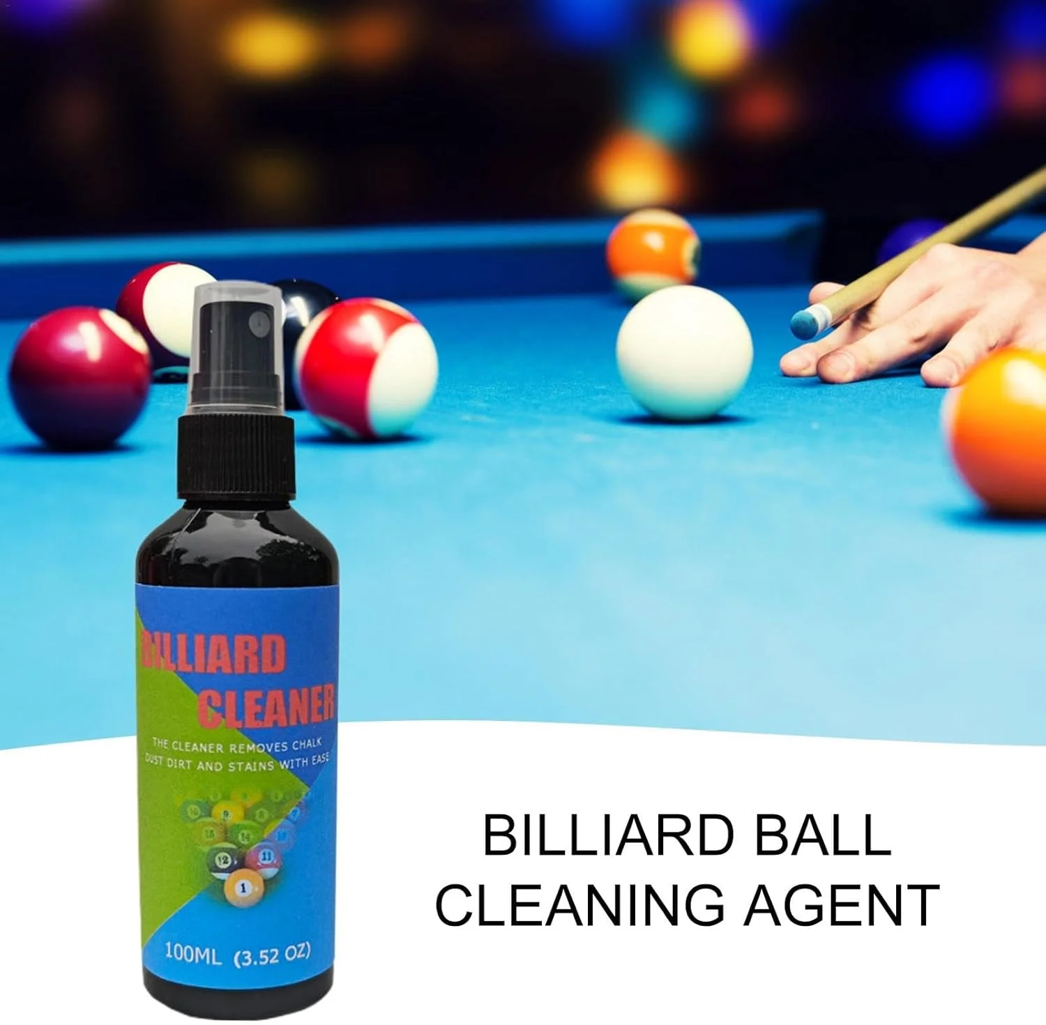 محلول تمیز کننده توپ بیلیارد KASTWAVE، اسپری تمیز کننده توپ بیلیارد، پولیش، لوازم جانبی توپ بیلیارد برای بازیابی درخشش، سازگار با دستگاه های توپ بیلیارد و شستشوی دستی محلول تمیز کننده توپ بیلیارد KASTWAVE، اسپری تمیز کننده توپ بیلیارد، پولیش، لوازم جانبی توپ بیلیارد برای بازیابی درخشش، سازگار با دستگاه های توپ بیلیارد و شستشوی دستی