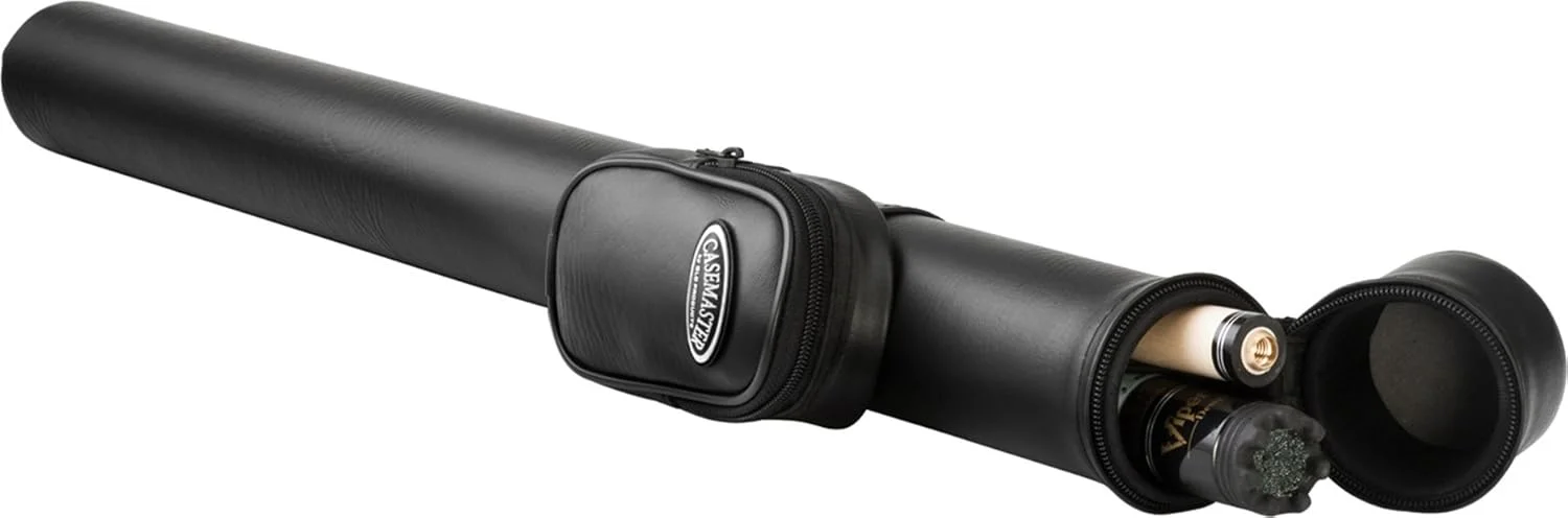 کیف سخت چوب بیلیارد/اسنوکر Casemaster Q-Vault Supreme، مناسب برای ۱ چوب ۲ تکه کامل (۱ ته چوب/۱ شفت)، مشکی