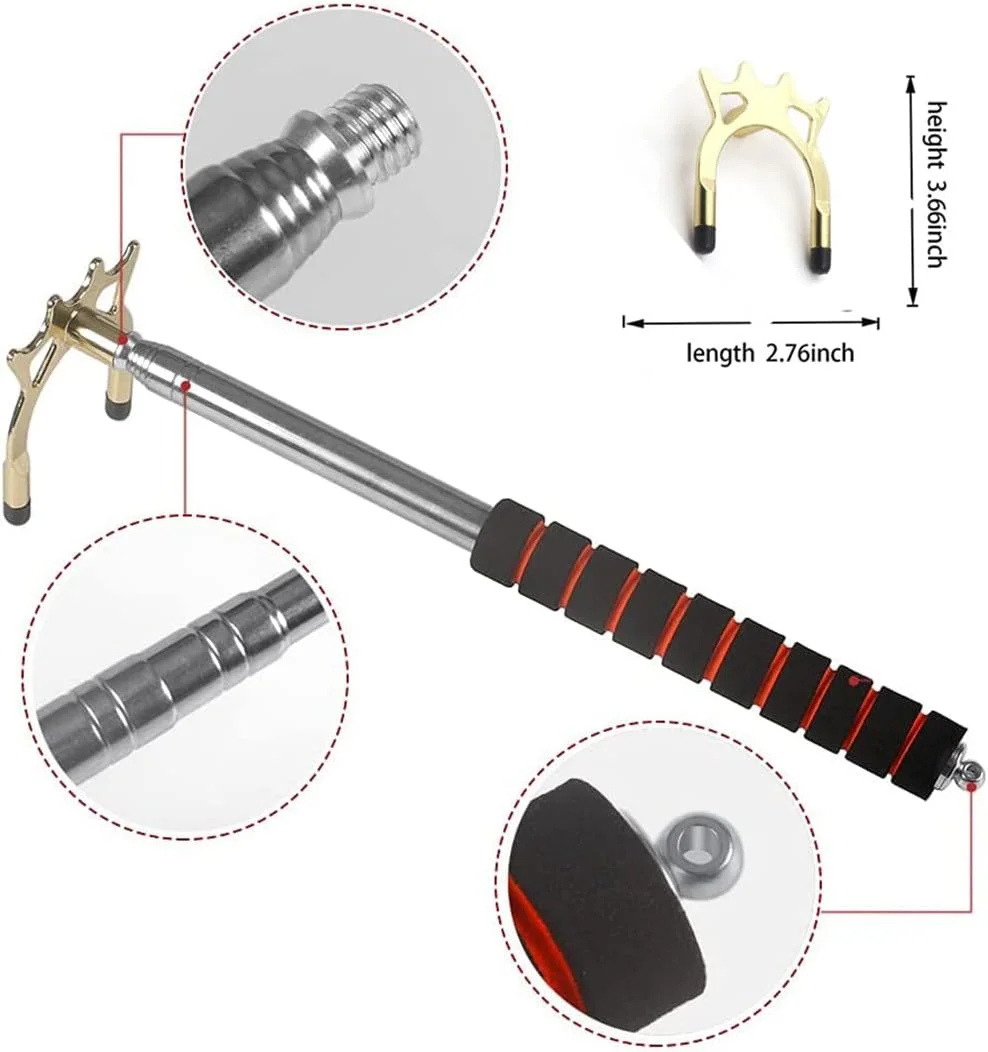 پل متحرک بیلیارد DELFINO با 3 سر پل جداشدنی، نگهداری آسان، وزن سبک، مناسب برای میز بیلیارد و اسنوکر (نقره ای، مجموعه 4 عددی)