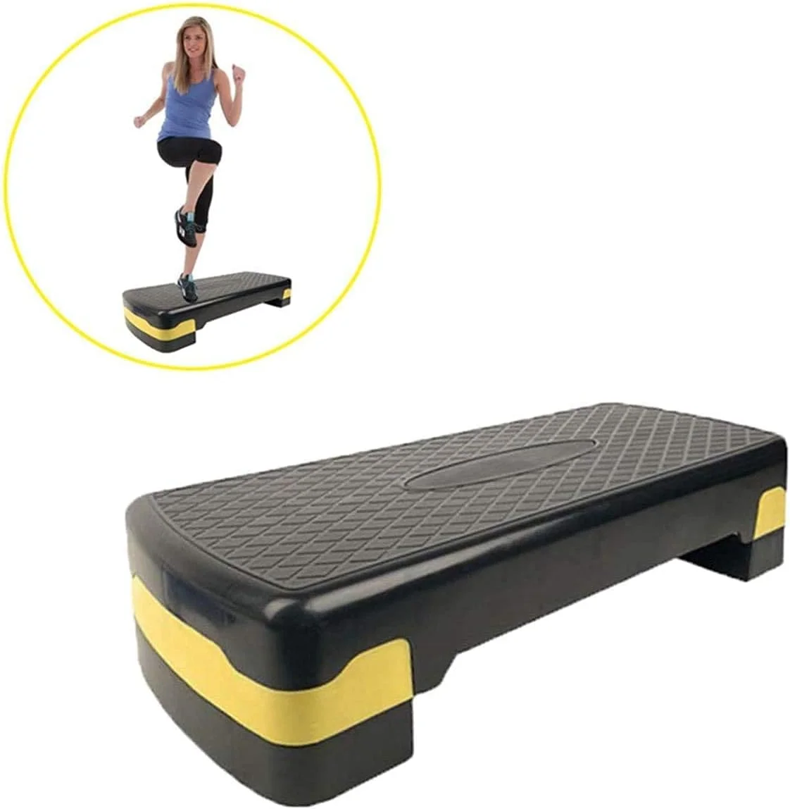 پله ایروبیک فیتنس ULTIMAX | پلتفرم استپ ورزشی | تخته تمرین سایز کامل و جمع و جور با ارتفاع قابل تنظیم و سطح بافت دار ضد لغزش پله ایروبیک فیتنس ULTIMAX | پلتفرم استپ ورزشی | تخته تمرین سایز کامل و جمع و جور با ارتفاع قابل تنظیم و سطح بافت دار ضد لغزش