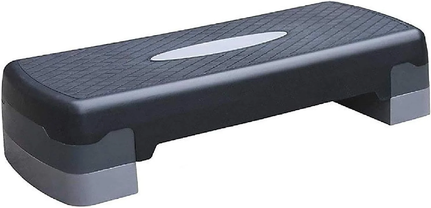 استپ ایروبیک چند سطحی با حداکثر استحکام، مناسب برای تمرینات ورزشی، 2 سطح قابل تنظیم، عالی برای باشگاه خانگی، کاردیو، پیلاتس، یوگا و سایر ورزش ها