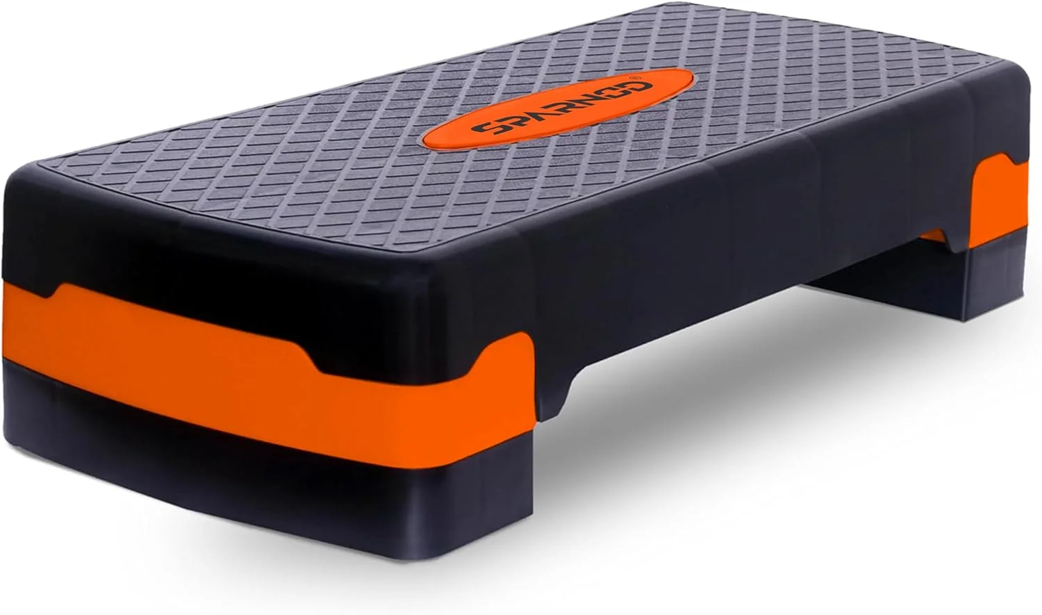 استپ ورزشی ایروبیک باشگاهی Sparnod Fitness SAS-1000 برای تمرین در خانه، ارتفاع قابل تنظیم، سطح ضد لغزش، تحمل وزن تا 225 کیلوگرم، جمع و جور و قابل حمل، ایده آل برای تمرینات کاردیو و قدرتی