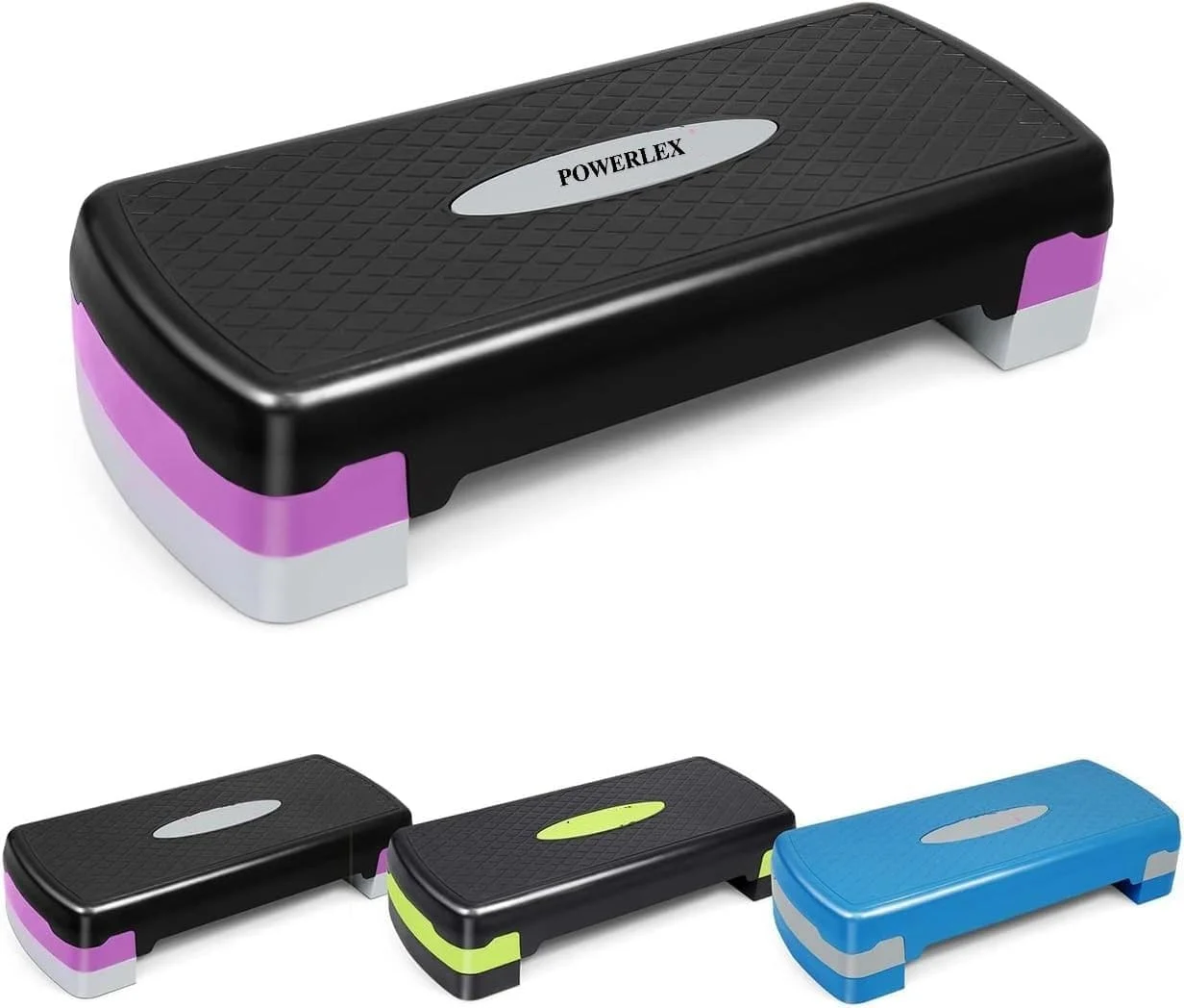 استپ پله ایروبیک قابل تنظیم | تمرینات خود را در خانه و باشگاه ورزشی به سطح بالاتری ببرید | مقاوم و بادوام | استپر جمع و جور و چند منظوره برای تمرینات فیتنس