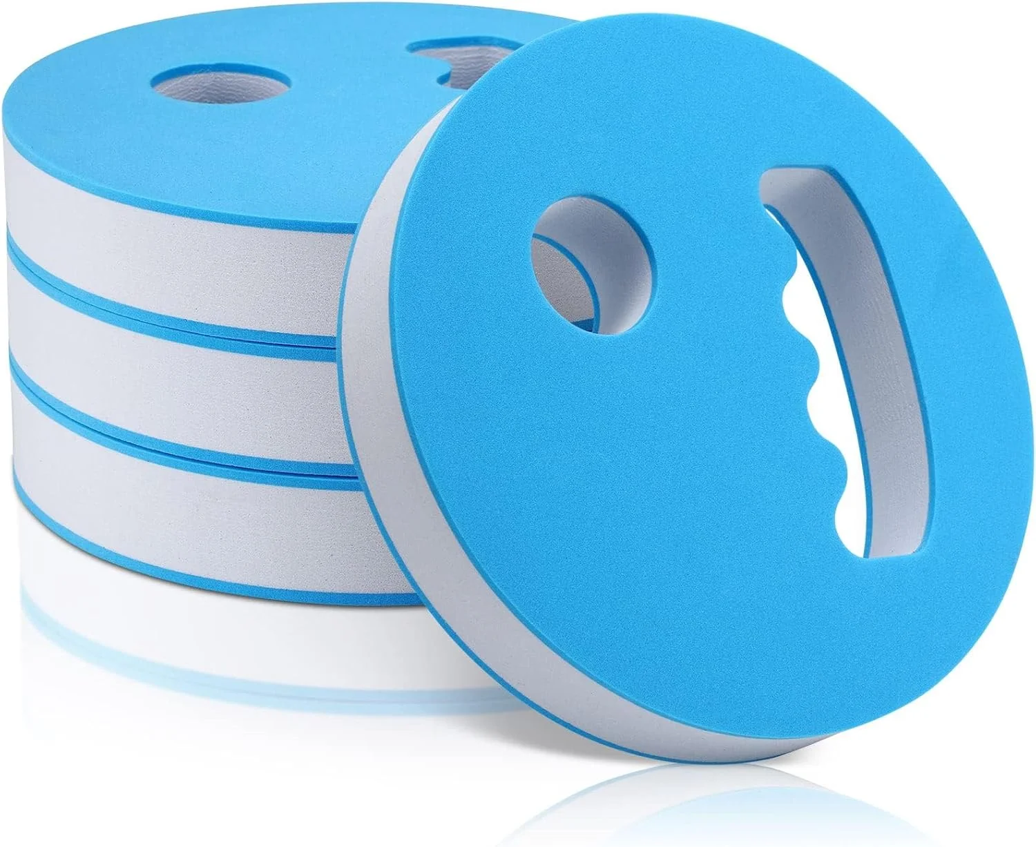 دیسک های تمرین در آب 4 عددی، وزنه های آبی برای مجموعه تمرینات استخری، تجهیزات ایروبیک فوم EVA برای بزرگسالان، مقاومت دستی استخر برای شناگران مبتدی و افراد مبتلا به آرتروز