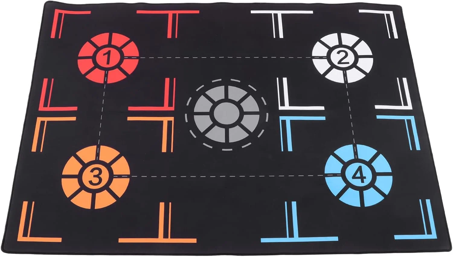 پد تمرین بسکتبال، تجهیزات تمرین بسکتبال، مت تمرین گام های بسکتبال غیر لغزنده، مت ژیمناستیک برای تمرین بزرگسالان