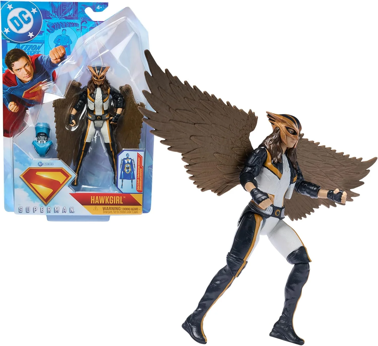 فیگور اکشن 15 سانتی متری دی سی کامیکس، سوپرمن، هاوک گرل، طراحی معتبر فیلم سوپرمن، اسباب بازی های قهرمانان فوق العاده برای پسران و دختران 4 سال به بالا