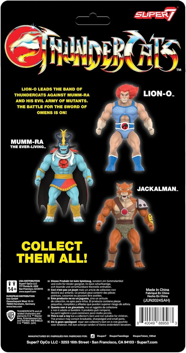 اکشن فیگور لاین-او Thundercats Super7 Vintage - فیگور اکشن 5.5 اینچی Thundercats به همراه لوازم جانبی، کلکسیونی از کارتون های کلاسیک و اسباب بازی های قدیمی