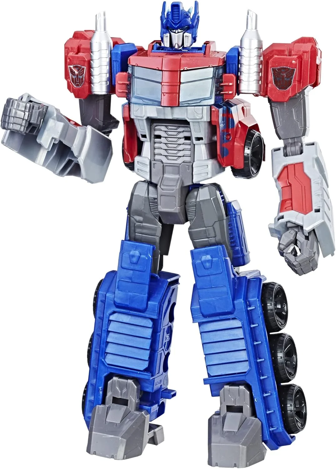 فیگور اکشن قهرمانانه Optimus Prime - فیگور بزرگ و ماندگار، تبدیل شونده به کامیون اسباب بازی - اسباب بازی برای کودکان 6 سال به بالا، 11 اینچی (اختصاصی آمازون)