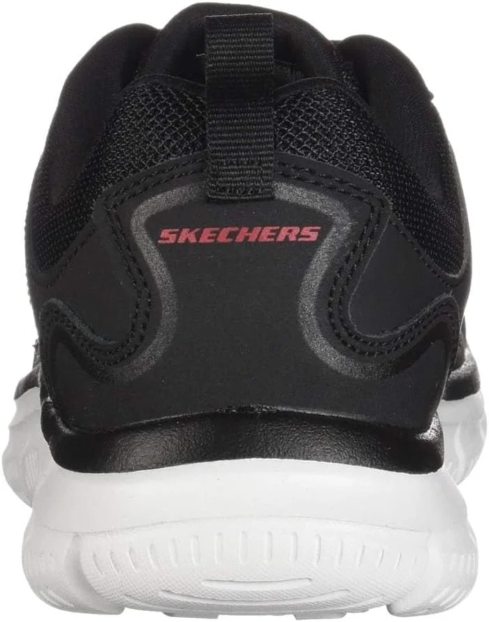 کفش مردانه اسکیچرز مدل ترک اسکلوریک آکسفورد، مشکی/قرمز، سایز 43 EU پهن