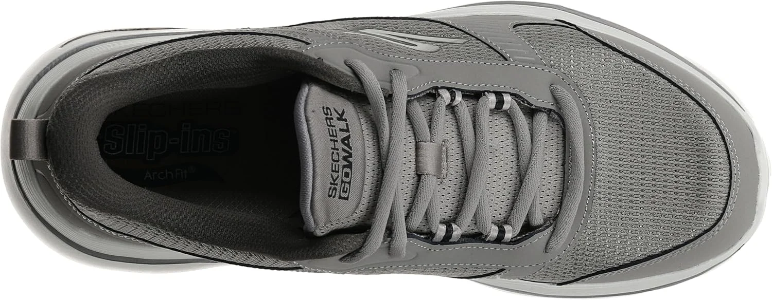 کفش مردانه اسکیچرز مدل GO WALK ARCH FIT به رنگ خاکی، سایز 42 اروپا