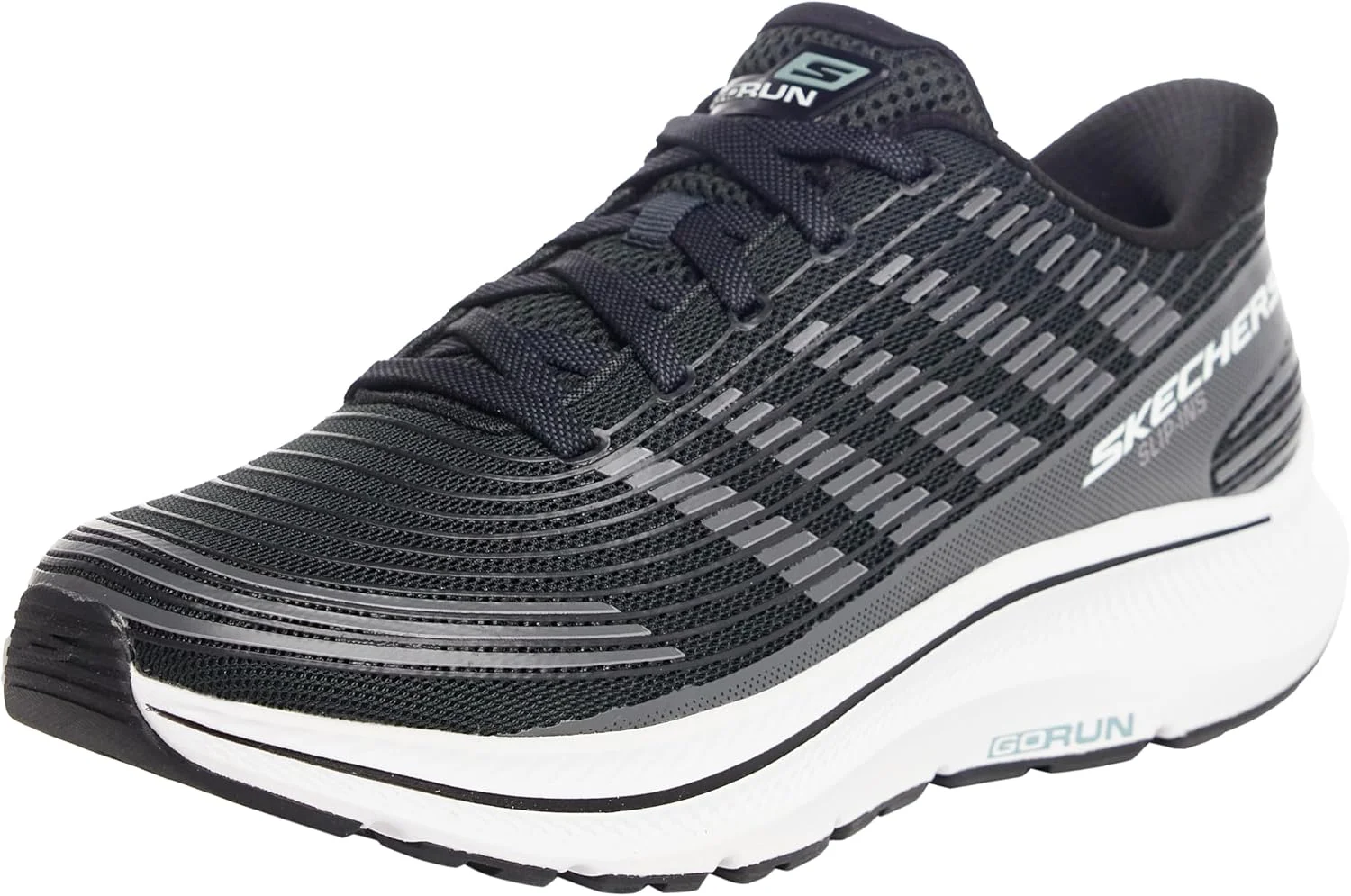 کفش مردانه اسکیچرز مدل GO RUN CONSISTENT 2.0، طوسی سرمه ای، سایز 40