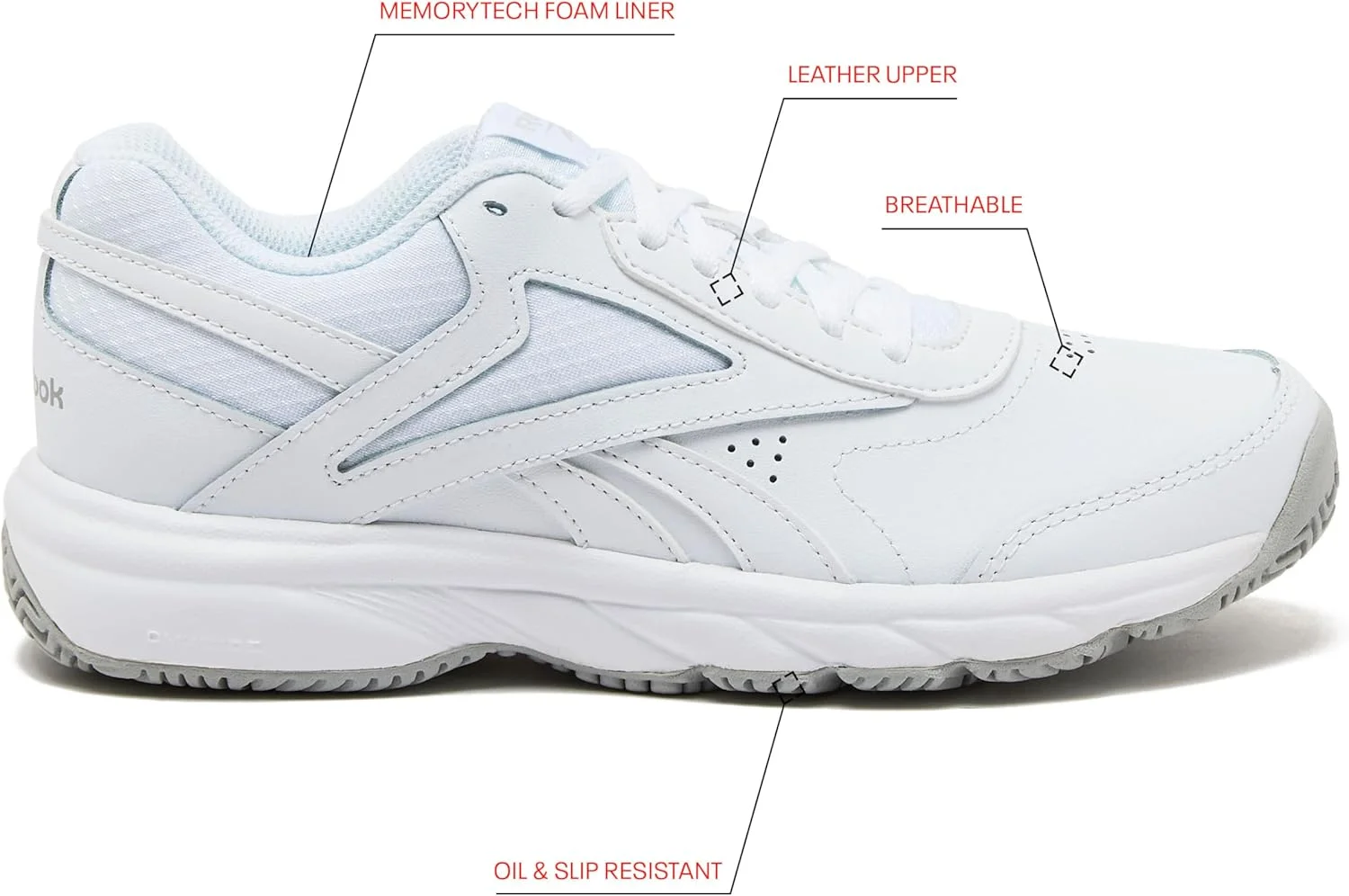 کفش پیاده روی مردانه ریباک مدل Work N Cushion 4.0 کفش پیاده روی مردانه ریباک مدل Work N Cushion 4.0