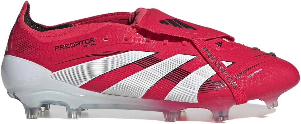 کفش فوتبال مردانه آدیداس الیت مناسب زمین چمن سفت قرمز/سفید سایز 9.5