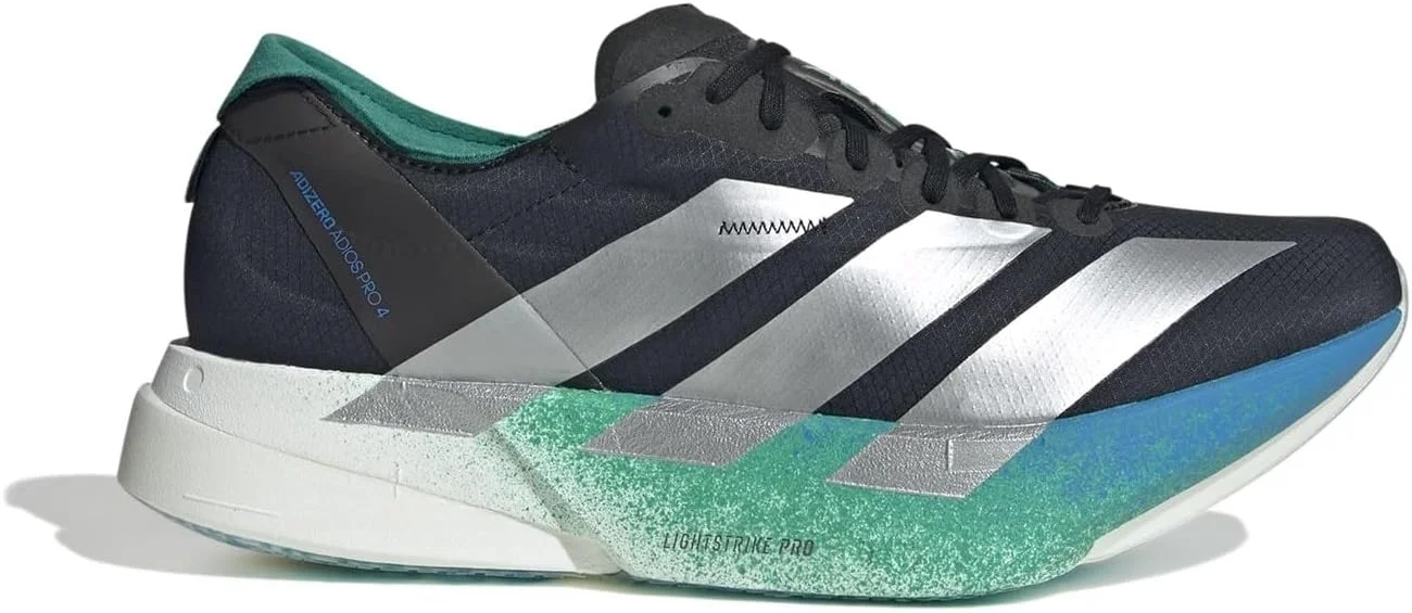 کفش مردانه آدیداس مدل Adizero Adios Pro 4 مناسب دویدن در جاده - مشکی/نقره ای سایز 8 انگلستان