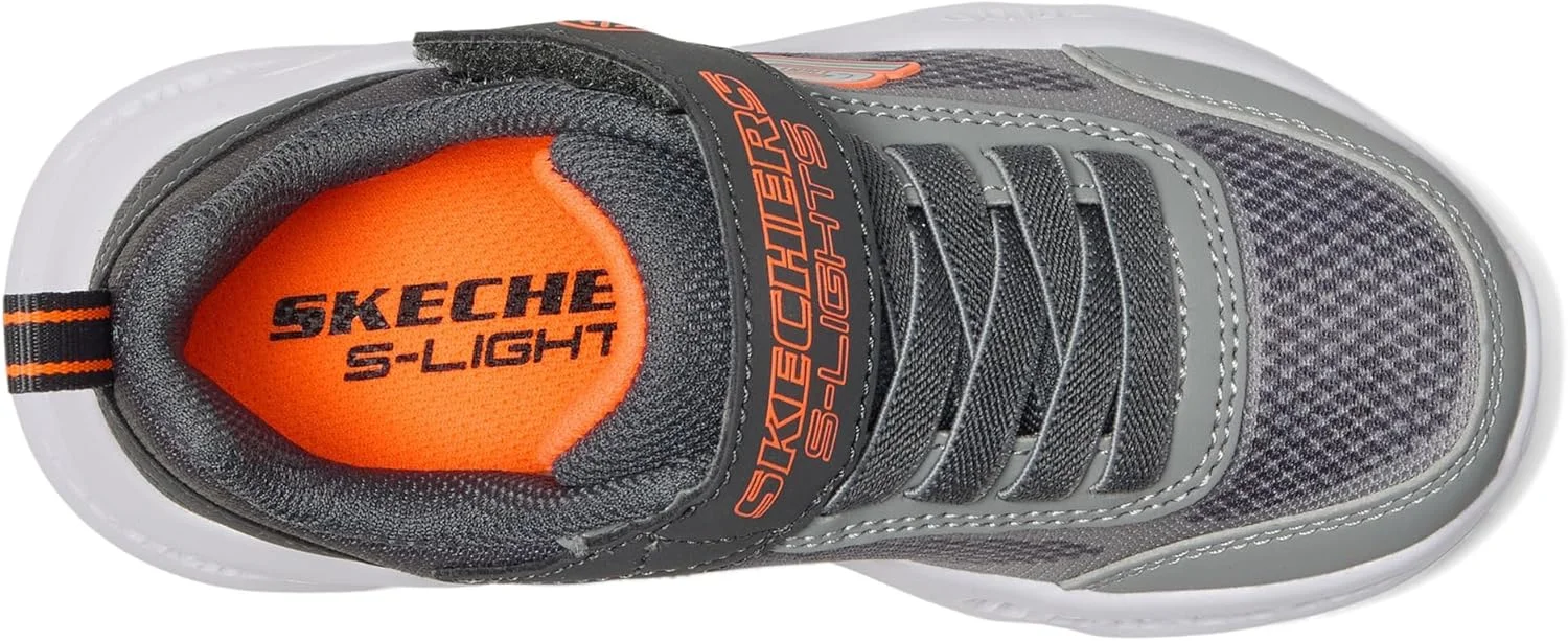 کفش های خاکستری زغالی بچگانه اسکیچرز مدل METEOR-LIGHTS، سایز 36 اروپا