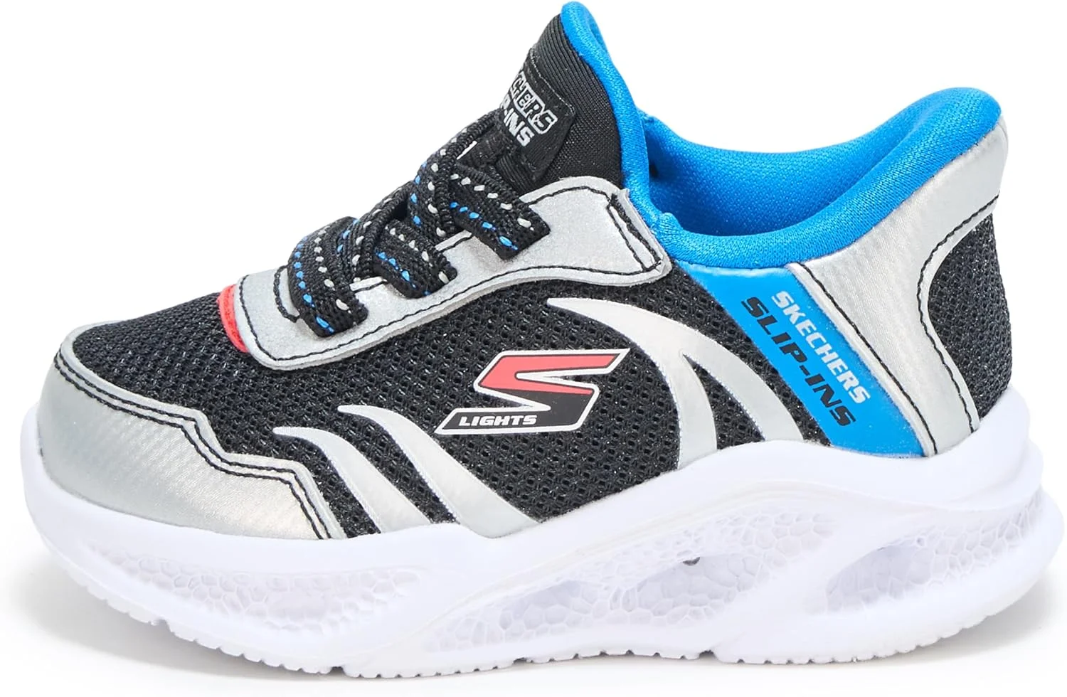 کفش ورزشی پسرانه اسکیچرز مدل Meteor-lights-brisk-beams