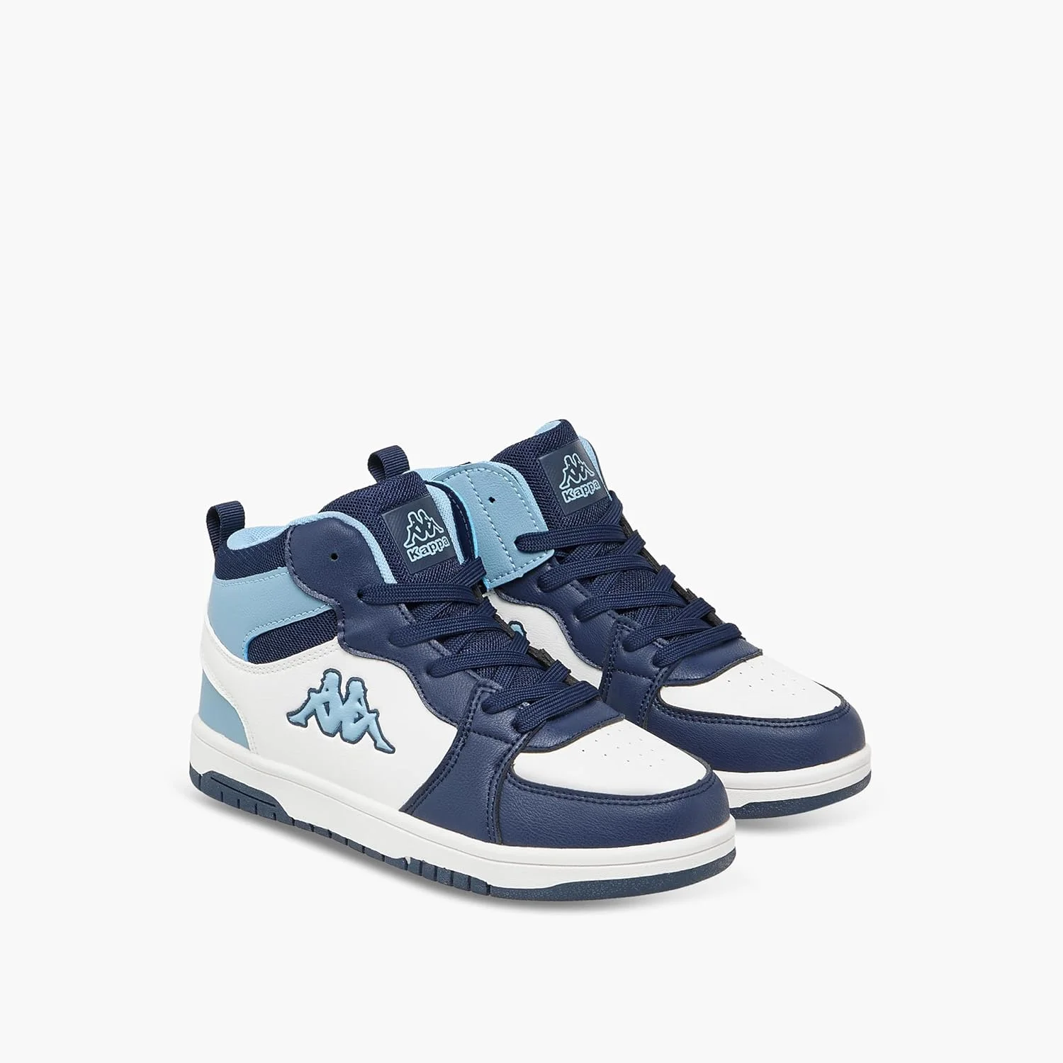 کفش ورزشی ساق بلند پسرانه Kappa با طرح پنل و بند و زبانه کششی کفش ورزشی ساق بلند پسرانه Kappa با طرح پنل و بند و زبانه کششی