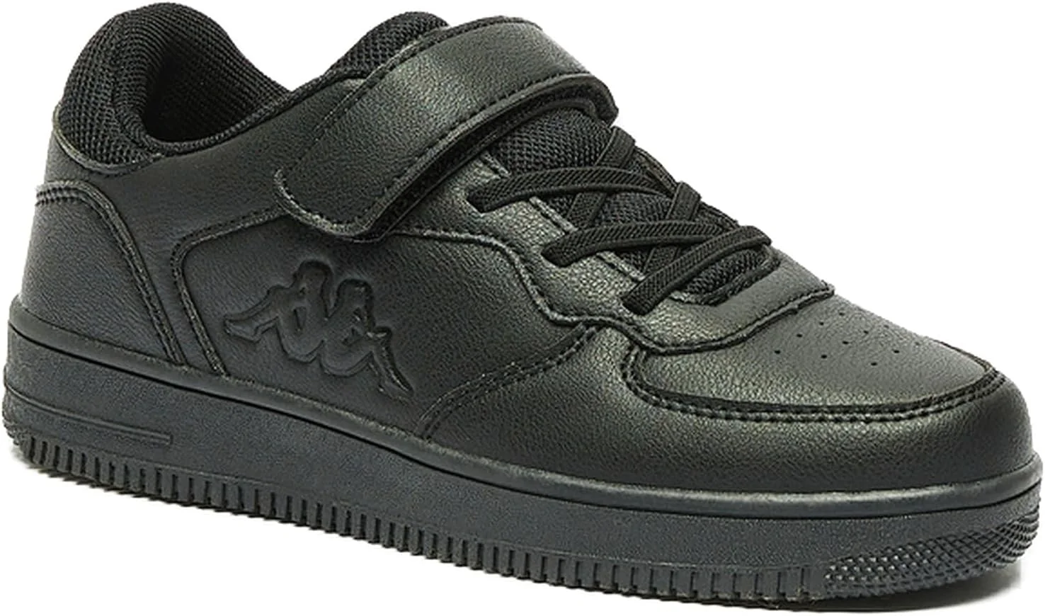 کفش ورزشی پسرانه Kappa مدل CK2305BP با جزئیات لوگو و بستن چسبی سایز 39 مشکی