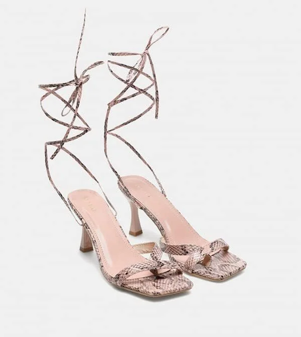 صندل پاشنه بلند بندی زنانه آیلا - سایز 35