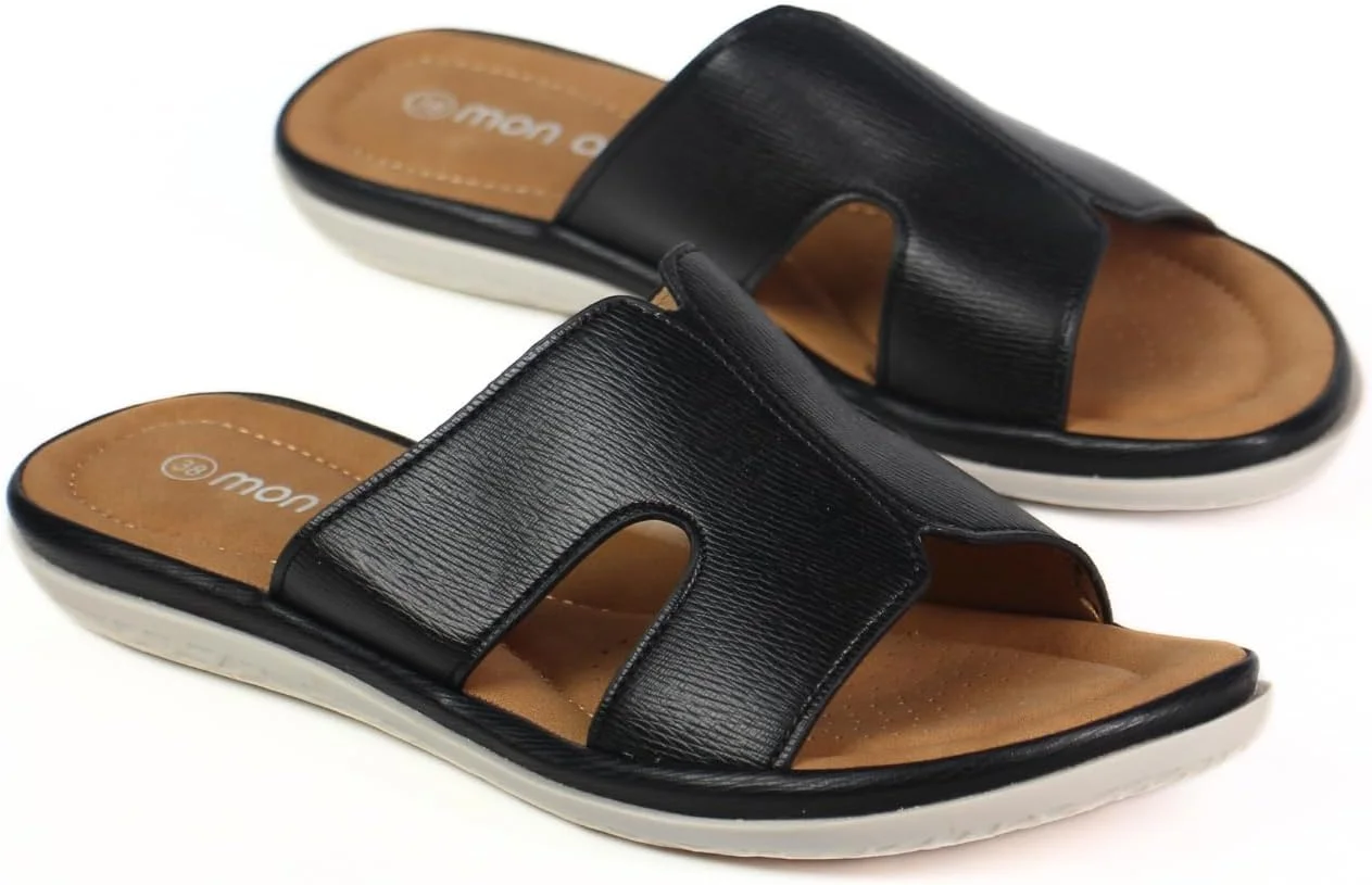 صندل های اسلاید زنانه | صندل های لغزنده فوق العاده راحت و نرم | صندل های نرم و سبک وزن با پشتیبانی از قوس پا - کفش های غیر رسمی شیک برای ساحل، مسافرت، استفاده روزانه و گردش های تابستانی