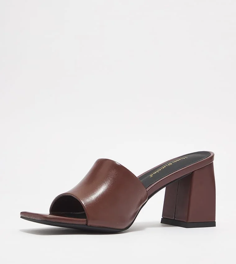 صندل پاشنه دار چرمی زنانه HUSHPUPPIES مدل Hpw6789-230