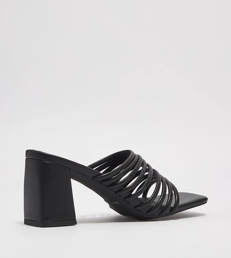 صندل پاشنه دار چرمی زنانه HUSHPUPPIES مدل Hpw9988-001