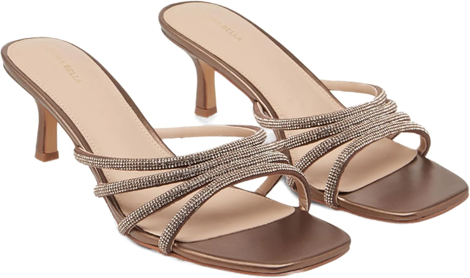 فلورا بلا از شو اکسپرس زنانه - صندل های روفرشی تزیین شده با پاشنه بچه گربه ای فلورا بلا از شو اکسپرس زنانه - صندل های روفرشی تزیین شده با پاشنه بچه گربه ای