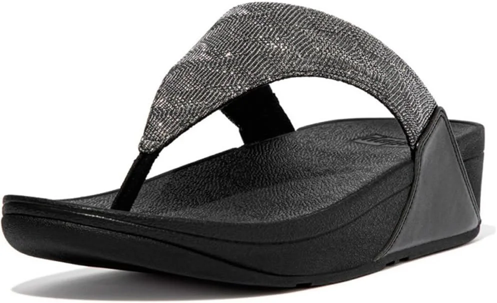 صندل لژدار زنانه فیت فلاپ مدل Lulu Glitz Toe Post