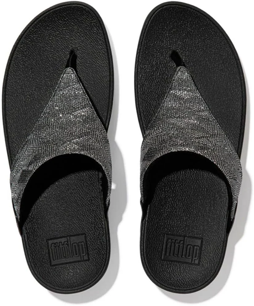 صندل لژدار زنانه فیت فلاپ مدل Lulu Glitz Toe Post