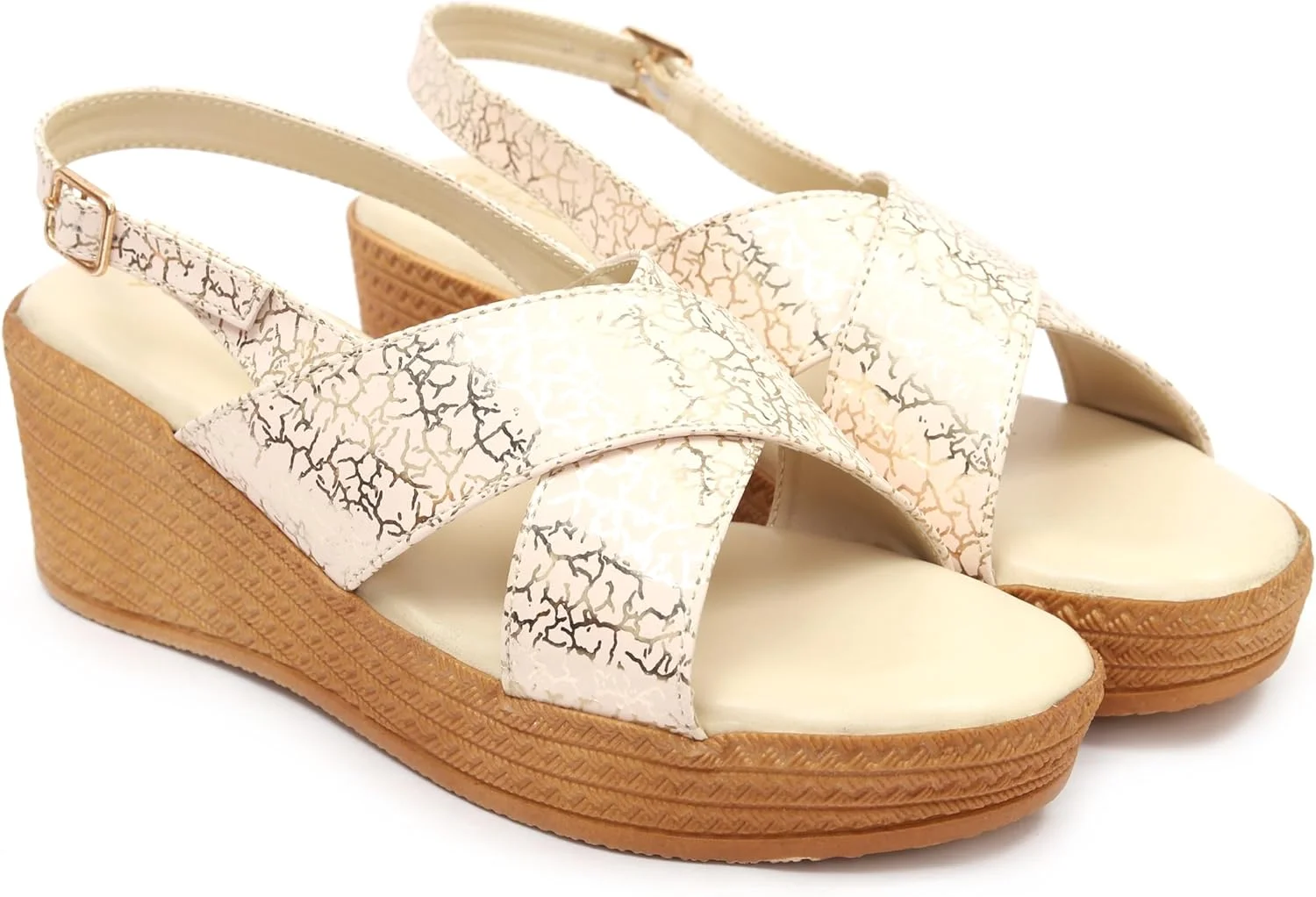 صندل های لژدار ضربدری طرح دار زنانه | صندل های پلتفرمی بنددار راحت برای استفاده روزمره و لباس های سنتی صندل های لژدار ضربدری طرح دار زنانه | صندل های پلتفرمی بنددار راحت برای استفاده روزمره و لباس های سنتی