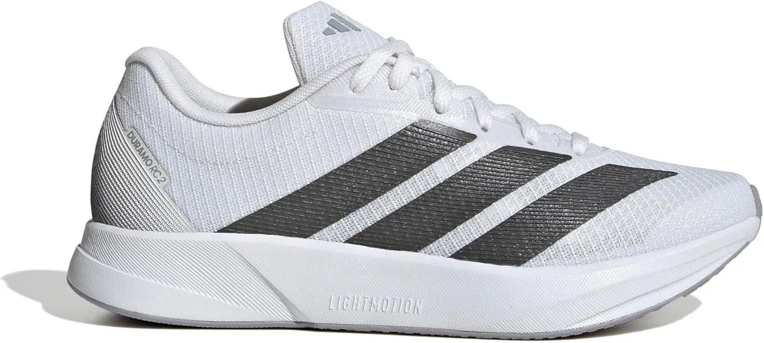 کفش های دویدن زنانه آدیداس Duramo rc2، سفید/خاکستری/نقره ای، سایز 36 اروپا