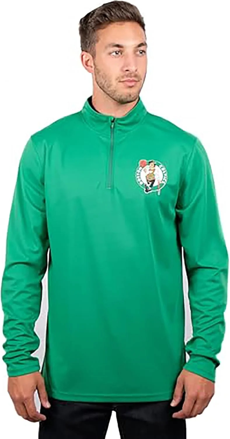 پیراهن آستین بلند مردانه با زیپ یک‌چهارم، طرح تیمی