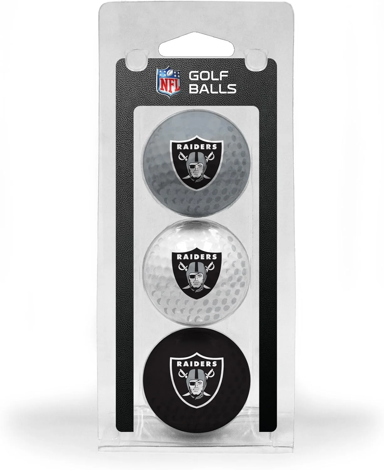 توپ های گلف تیم گلف با اندازه استاندارد NFL، بسته 3 عددی، چاپ بادوام تمام رنگی تیم