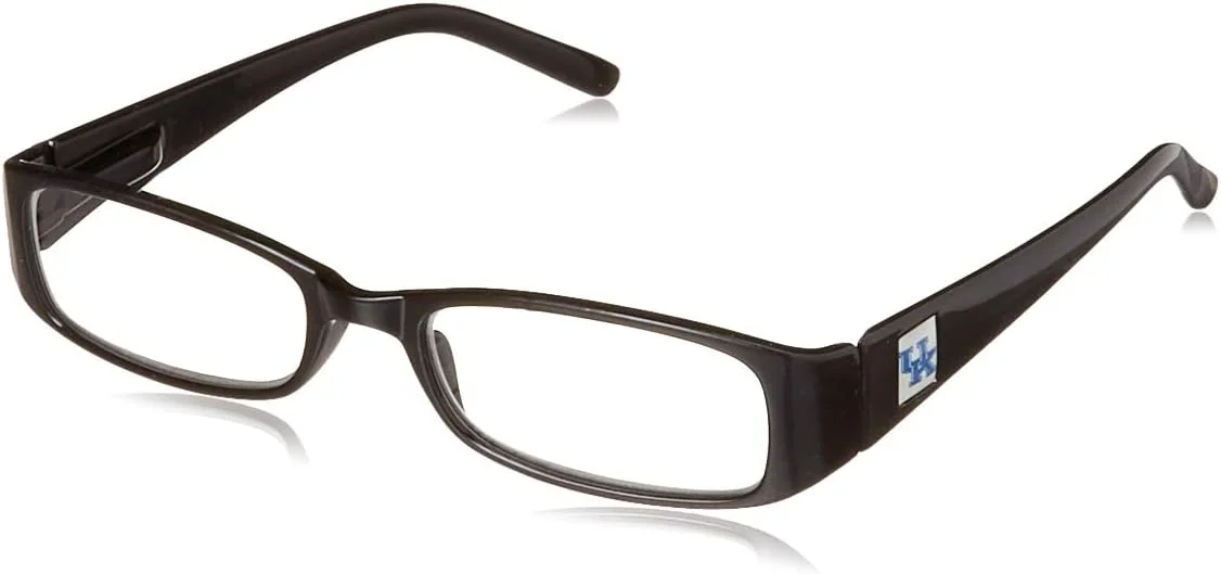عینک مطالعه کلاسیک طرفداری ورزشی دانشگاه کنتاکی Wildcats، قدرت مطالعه: +1.50 مشکی