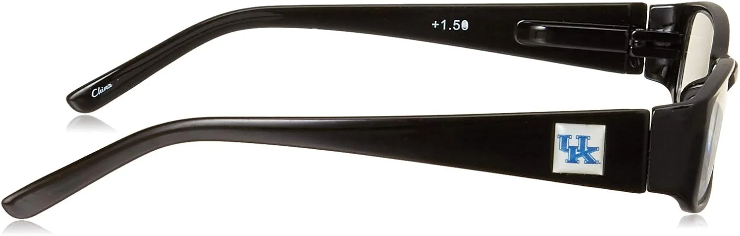 عینک مطالعه کلاسیک طرفداری ورزشی دانشگاه کنتاکی Wildcats، قدرت مطالعه: +1.50 مشکی