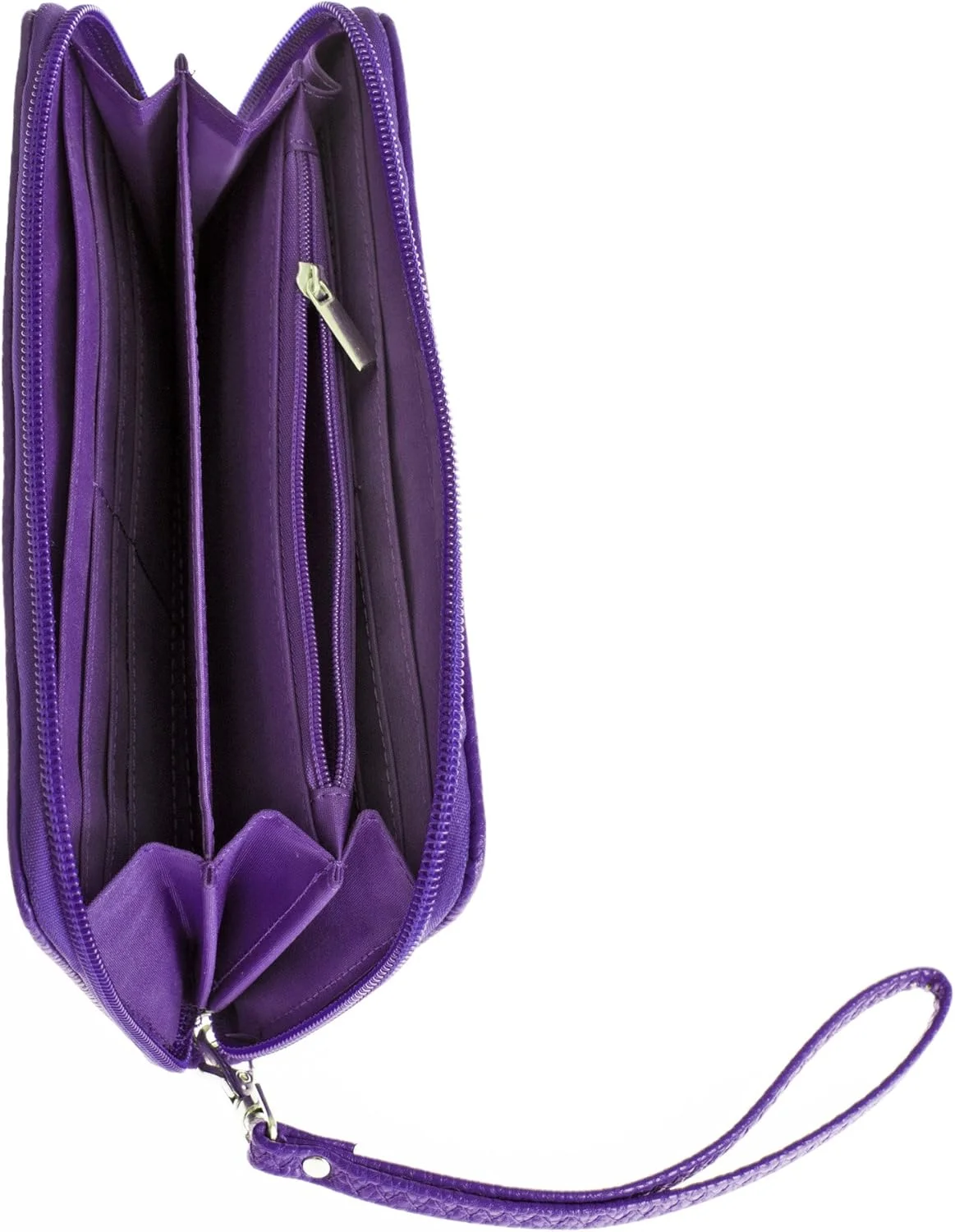 کیف پول زنانه Littlearth NFL با بافت چرمی نرم - کیف پول زیپ دار - بند مچی، 10 × 19 × 2.5 سانتی متر، رنگ تیمی کیف پول زنانه Littlearth NFL با بافت چرمی نرم - کیف پول زیپ دار - بند مچی، 10 × 19 × 2.5 سانتی متر، رنگ تیمی