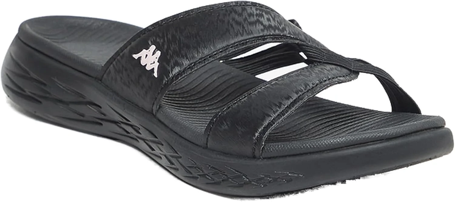 صندل روفرشی زنانه Kappa با بند ضربدری مشکی، سایز 38 اروپا