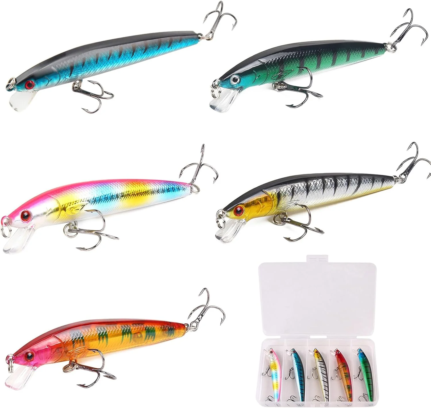 طعمه ماهیگیری ویسفانلی، طعمه سخت با قلاب های تیز و قوی، طعمه تیغه اسپینر، پرتاب بلند با چشمان سه بعدی و قلاب سه شاخه، طعمه ماهیگیری آب شیرین و آب شور برای باس و والای